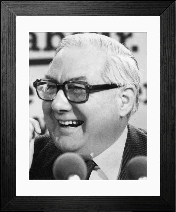 Framed Print : James Callaghan laughing during press conference - May 1979 02 / 05 / 1979 Framed Print : James Callaghan laughing during press conference - May 1979 02 / 05 / 1979