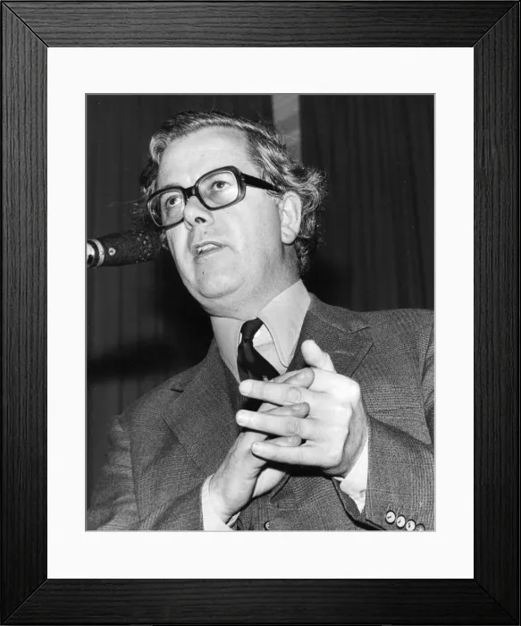 Framed Print : Shadow Chancellor of the Exchequer, Geoffrey Howe giving speech - March 1975 - 22  /  03  /  1975