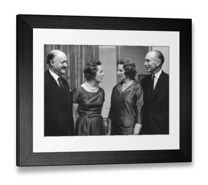 Framed Print : Rab Butler, Mollie Butler, Sir Alec Douglas Home (British Prime Minister Framed Print : Rab Butler, Mollie Butler, Sir Alec Douglas Home (British Prime Minister