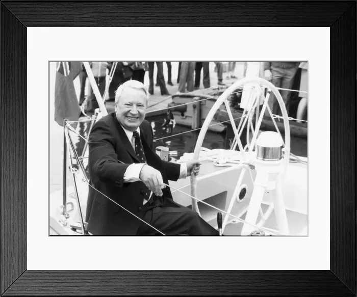 Framed Print : EDWARD HEATH ON HIS YACHT - NEW MORNING CLOUD 12 / 02 / 1997 Framed Print : EDWARD HEATH ON HIS YACHT - NEW MORNING CLOUD 12 / 02 / 1997