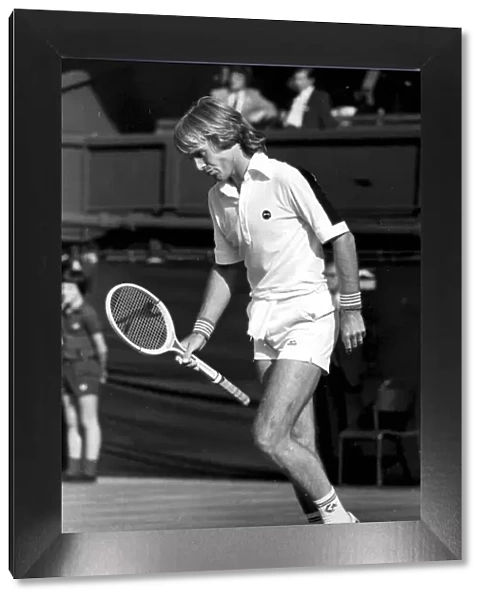 John Lloyd after losing his match at The Wimbledon Tennis Championships - June 1979