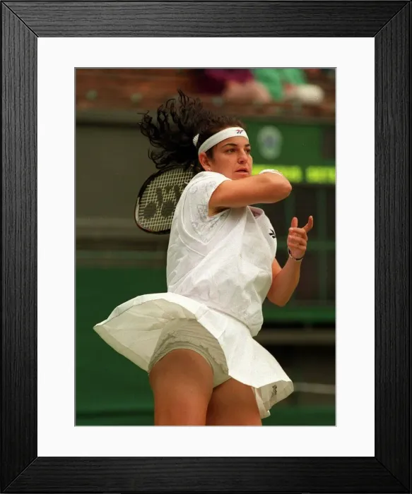 Framed Print : WIMBLEDON 1996, DAY 7 ARANTXA SANCHEZ VICARIO DURING HER FOURTH ROUND MATCH AGAINST Framed Print : WIMBLEDON 1996, DAY 7 ARANTXA SANCHEZ VICARIO DURING HER FOURTH ROUND MATCH AGAINST