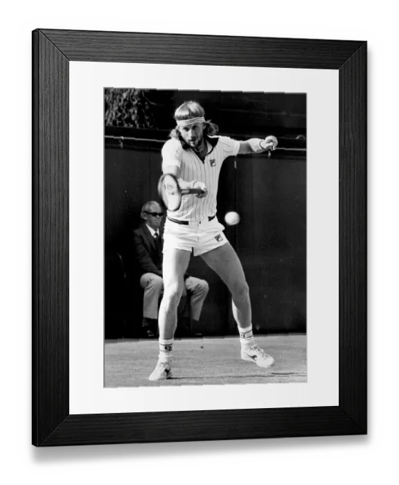 Framed Print : BJORN BORG IN ACTION AT THE WIMBLEDON TENNIS CHAMPIONSHIPS 03 / 07 / 1981 Framed Print : BJORN BORG IN ACTION AT THE WIMBLEDON TENNIS CHAMPIONSHIPS 03 / 07 / 1981