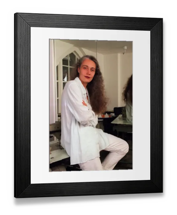 Framed Print : HELEN STOREY FASHION DESIGNER IN CLOTHES SHOP 16 / 06 / 1995 Framed Print : HELEN STOREY FASHION DESIGNER IN CLOTHES SHOP 16 / 06 / 1995
