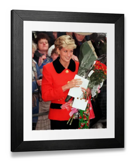 Framed Print : Diana, Princess of Wales arrives at a meeting in London to mark the 30th anniversary of Framed Print : Diana, Princess of Wales arrives at a meeting in London to mark the 30th anniversary of