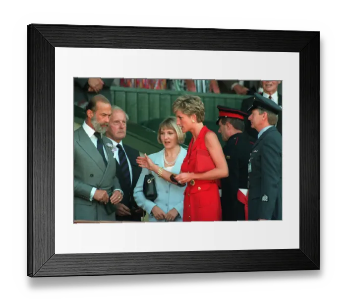 Framed Print : PRINCE MICHAEL OF KENT AND PRINCESS DIANA ARRIVING AT THE MEN Framed Print : PRINCE MICHAEL OF KENT AND PRINCESS DIANA ARRIVING AT THE MEN