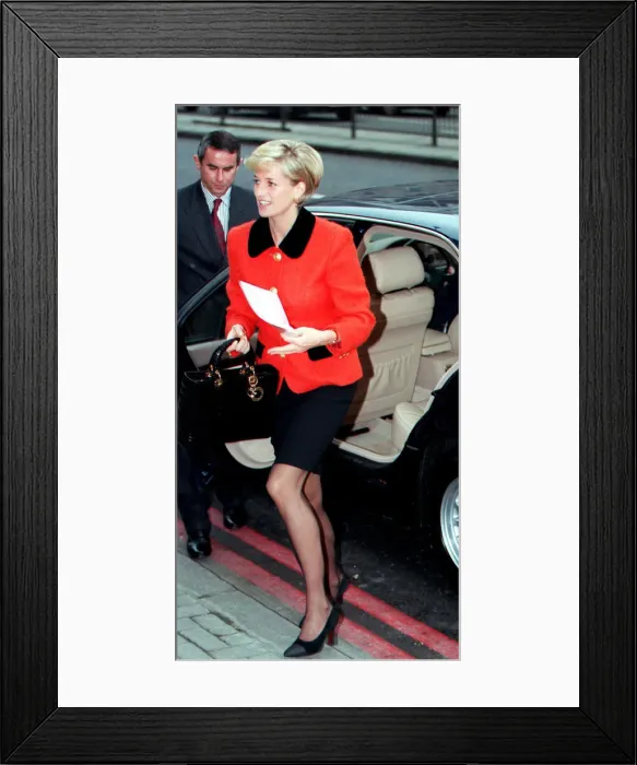 Framed Print : Diana, Princess of Wales arrives at a meeting in London to mark the 30th anniversary of Framed Print : Diana, Princess of Wales arrives at a meeting in London to mark the 30th anniversary of