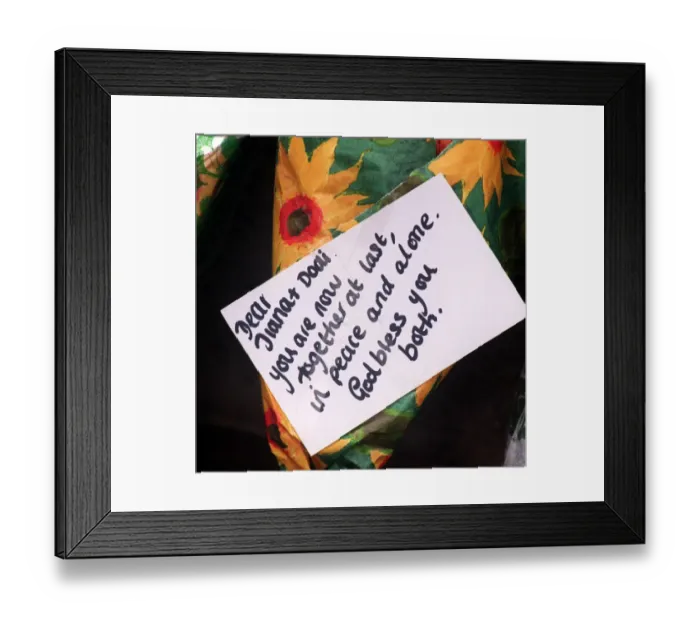 Framed Print : Messages of sympathy following the death of Princess Diana outside Buckingham Palace Framed Print : Messages of sympathy following the death of Princess Diana outside Buckingham Palace