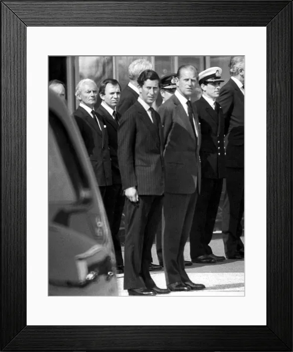 Framed Print : The Duke of Edinburgh. Prince Philip with Prince Charles