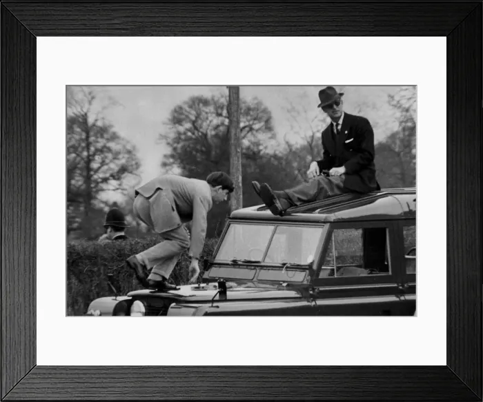 Framed Print : Prince Phillip & Prince Charles at the badminton horse trials Framed Print : Prince Phillip & Prince Charles at the badminton horse trials