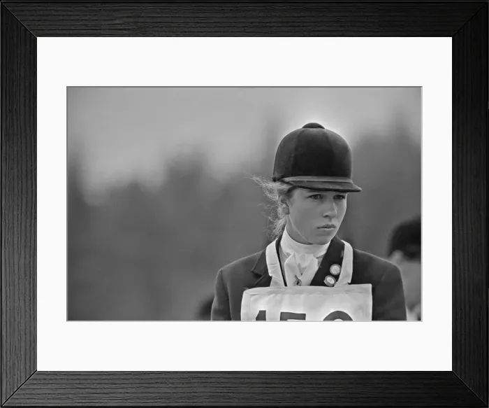Framed Print : Princess Anne, The Princess Royal, competing in a showjumping event t Windsor Great Park