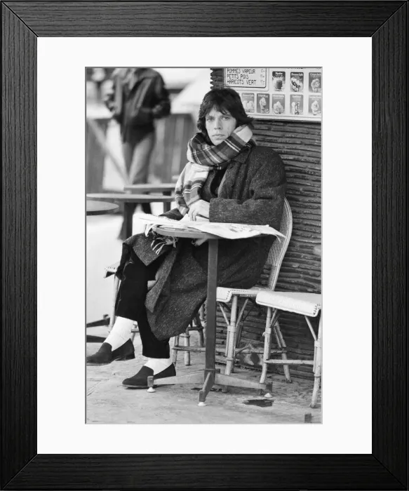Framed Print : Mick Jagger, singer, songwriter, actor, and lead singer with The Rolling Stones pictured