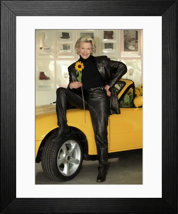 Framed Print : honor blackman, actress. - march 95 - daily express pic by graham barclay - neg no Framed Print : honor blackman, actress. - march 95 - daily express pic by graham barclay - neg no