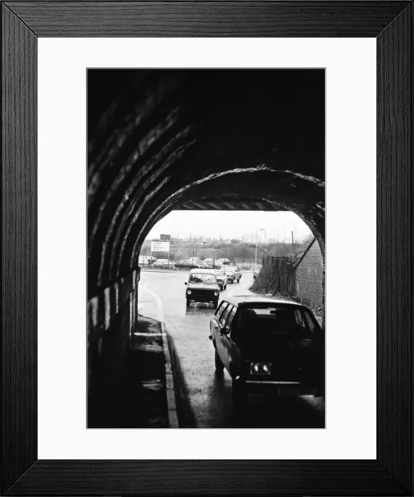 Framed Print : Traffic jams in Cow Lane, Reading. March 1979 Framed Print : Traffic jams in Cow Lane, Reading. March 1979