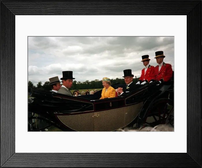 Framed Print : Queen Elizabeth II and Prince Philip at Royal Ascot 1992 Framed Print : Queen Elizabeth II and Prince Philip at Royal Ascot 1992