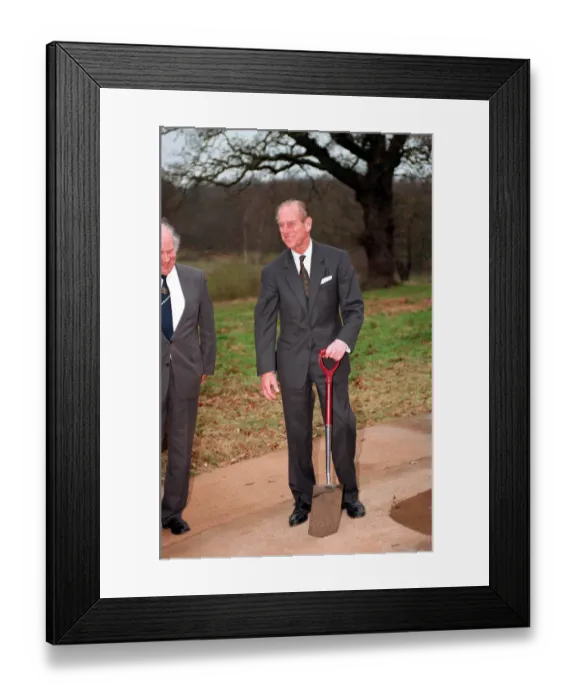 Framed Print : The Duke of Edinburgh. Prince Philip at Windsor great park. November 1992