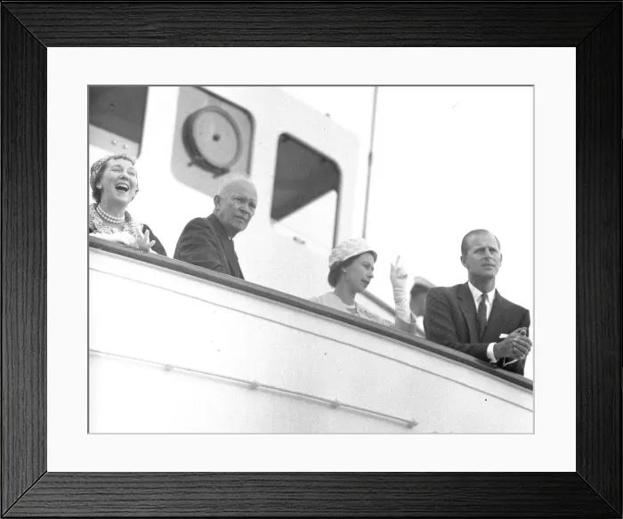 Framed Print : QUEEN AND THE DUKE OF EDINBURGH VISITING CANADA 1959 ARRIVAL AT ST JOHNS NEWFOUNDLAND Framed Print : QUEEN AND THE DUKE OF EDINBURGH VISITING CANADA 1959 ARRIVAL AT ST JOHNS NEWFOUNDLAND