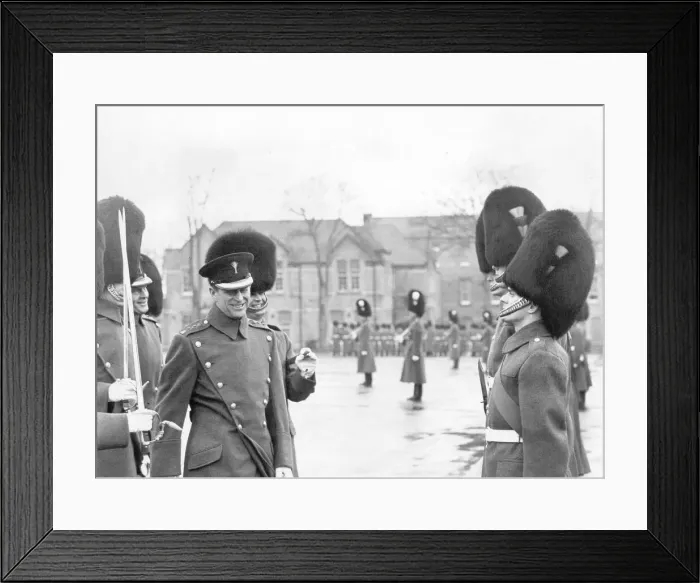 Framed Print : The Duke of Edinburgh. Prince Philip attends an Army engagement. February 1975 Framed Print : The Duke of Edinburgh. Prince Philip attends an Army engagement. February 1975