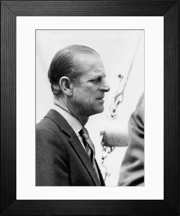 Framed Print : The Duke of Edinburgh. Prince Philip at the Sailing centre in Gosport. May 1977