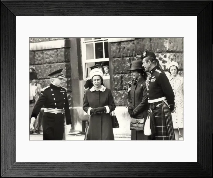 Framed Print : Queen Elizabeth II, with the Duke of Edinburgh, Princess Anne Framed Print : Queen Elizabeth II, with the Duke of Edinburgh, Princess Anne