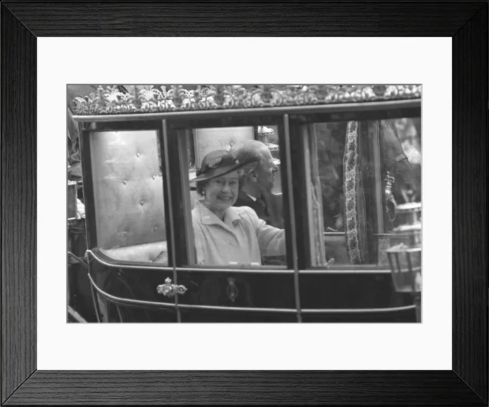 Framed Print : Queen Elizabeth II and Prince Philip on the Queens 60th Birthday celebrations Framed Print : Queen Elizabeth II and Prince Philip on the Queens 60th Birthday celebrations