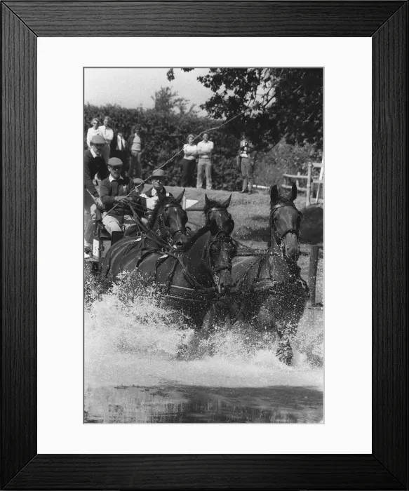 Framed Print : The Duke of Edinburgh, Prince Philip, carriage racing. August 1986 Framed Print : The Duke of Edinburgh, Prince Philip, carriage racing. August 1986