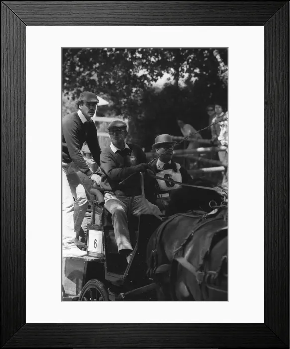Framed Print : The Duke of Edinburgh, Prince Philip, carriage racing. August 1986
