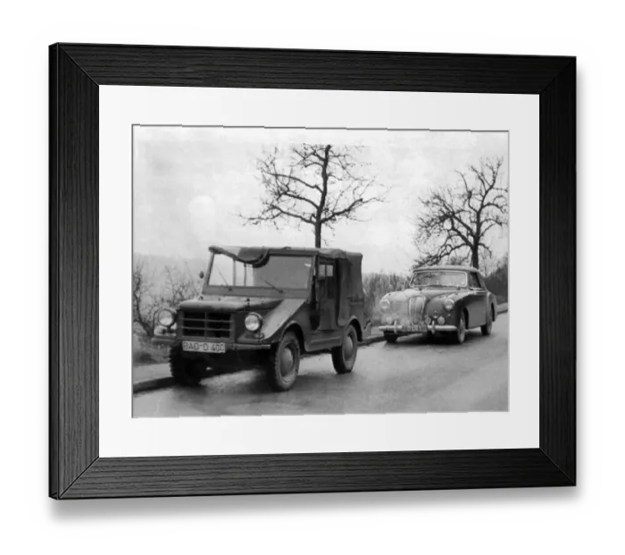 Framed Print : The Duke of Edinburgh. Prince Phillips Aston Martin Lagonda being towed Framed Print : The Duke of Edinburgh. Prince Phillips Aston Martin Lagonda being towed