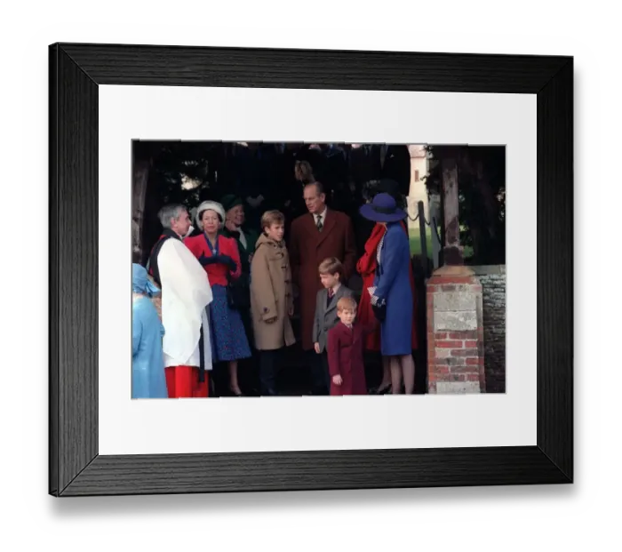 Framed Print : Prince Philip with Princess Margret and Royal family members, Peter Phillips Framed Print : Prince Philip with Princess Margret and Royal family members, Peter Phillips