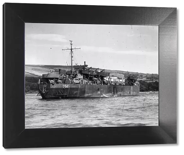 Tank landing craft number 352 - whose crew complain that they have ben victimised because