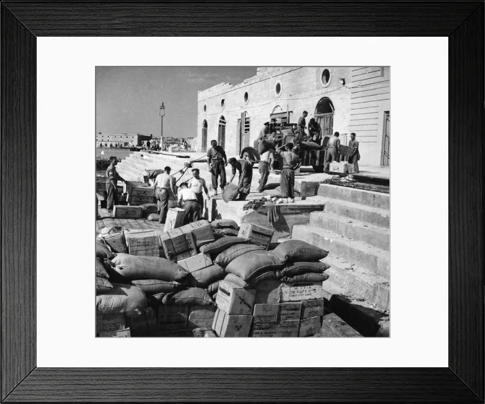 Framed Print : MALTA GETS ITS SUPPLIES. Despite strenuous efforts of the enemy to prevent
