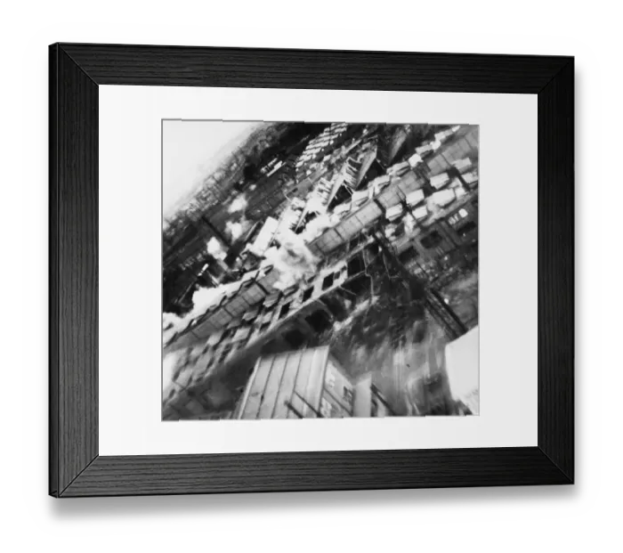Framed Print : A photograph taken during a daylight raid by 26 De Havilland Mosquito B Mark IVs of Nos