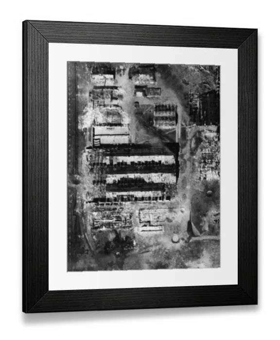 Framed Print : Moonlight Attack by a force of RAF Bomber Command Lancasters on the night of 6th April