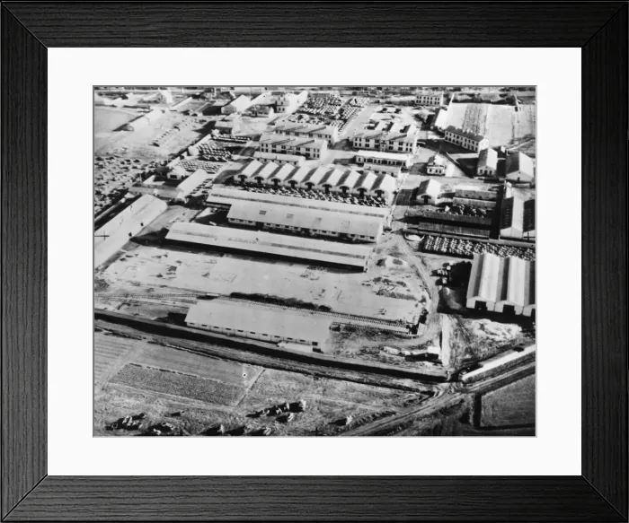 Framed Print : Photographic reconnaissance after a recent attack by Bomber Command Framed Print : Photographic reconnaissance after a recent attack by Bomber Command