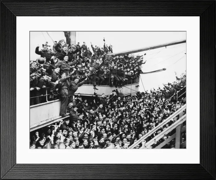 Framed Print : Still more Canadians arrive safely in England. (Picture Framed Print : Still more Canadians arrive safely in England. (Picture