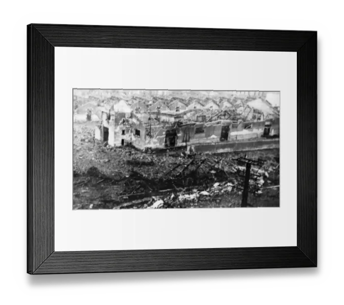 Framed Print : Sabotage of the Artillery Park at Grenoble on the night of 13th  /  14th November 1943 by