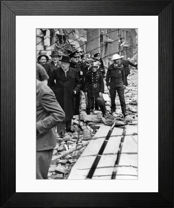 Framed Print : Prime Minister Winston Churchill at Tufton Street, Westminster Framed Print : Prime Minister Winston Churchill at Tufton Street, Westminster