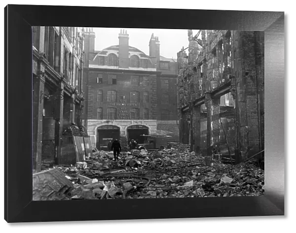 Air raid damage during the Blitz in London, Second World War