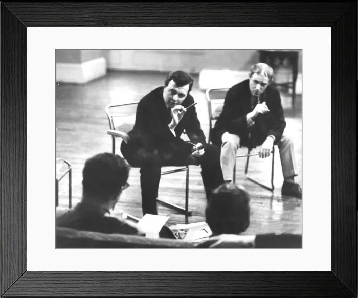 Framed Print : Peter Hall working with actors during rehearsals - March 1965 Framed Print : Peter Hall working with actors during rehearsals - March 1965