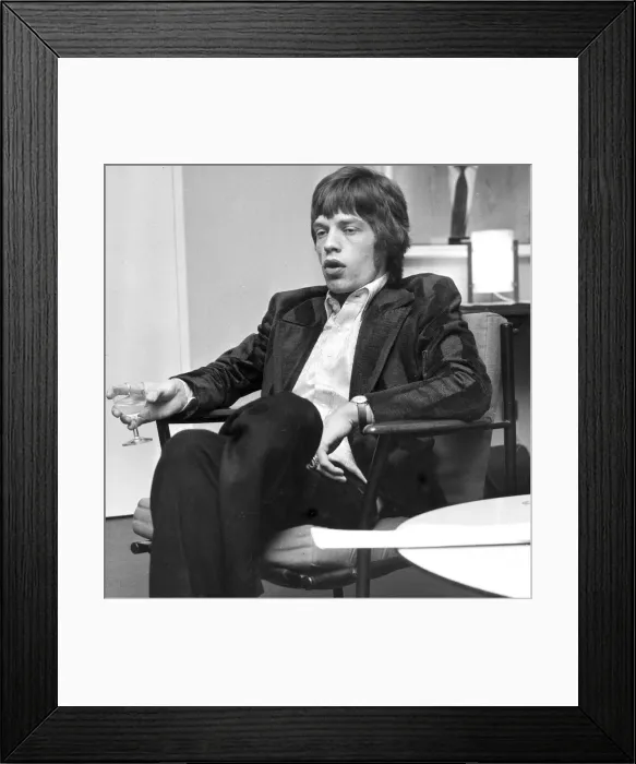 Framed Print : Mick Jagger of the Rolling Stones, 6 February 1967 Framed Print : Mick Jagger of the Rolling Stones, 6 February 1967