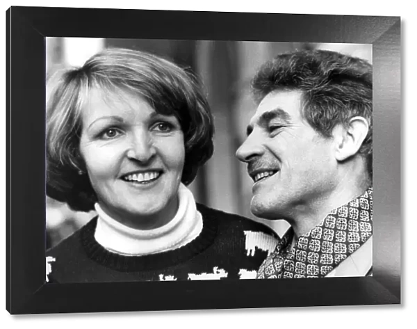 Penelope Keith and Trevor Peacock at theatre press call - January 1982 07  /  01  /  1982