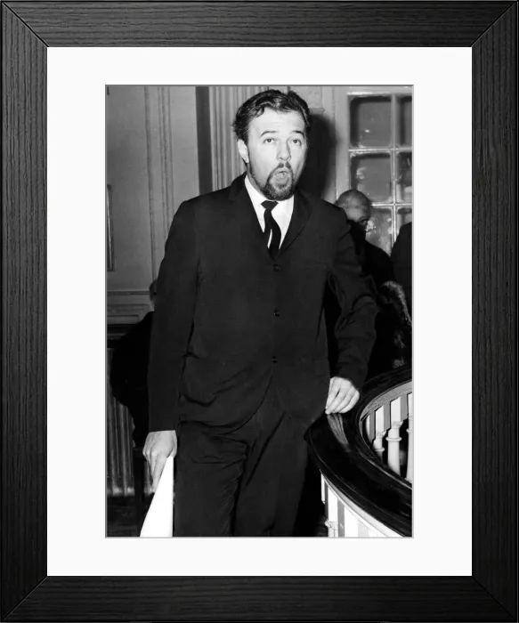 Framed Print : Peter Hall at reception for Royal Shakespeare Company season - January 1967 Framed Print : Peter Hall at reception for Royal Shakespeare Company season - January 1967