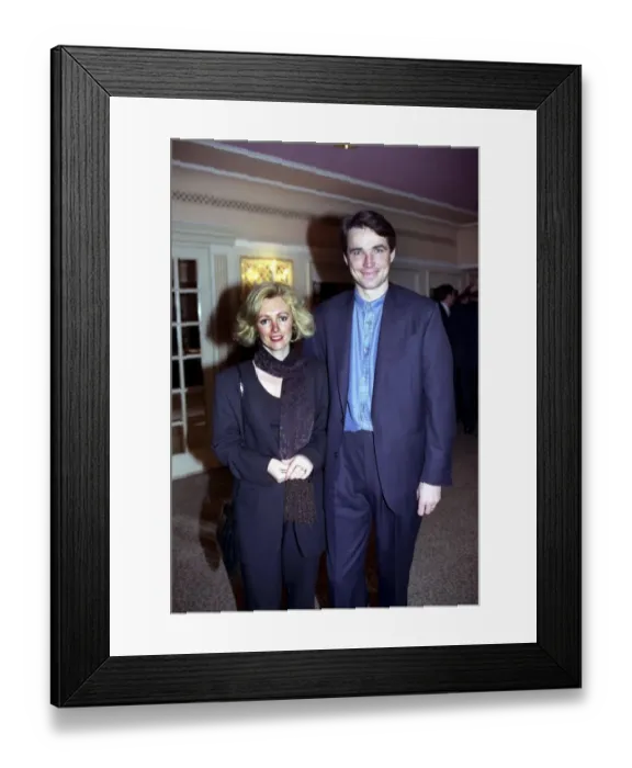 Framed Print : Alan Hansen & wife attending the TV & Radio Industries Club Awards 15  /  03  /  1995