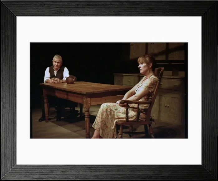 Framed Print : Ian Holm & Penelope Wilton on stage in Landscape Framed Print : Ian Holm & Penelope Wilton on stage in Landscape