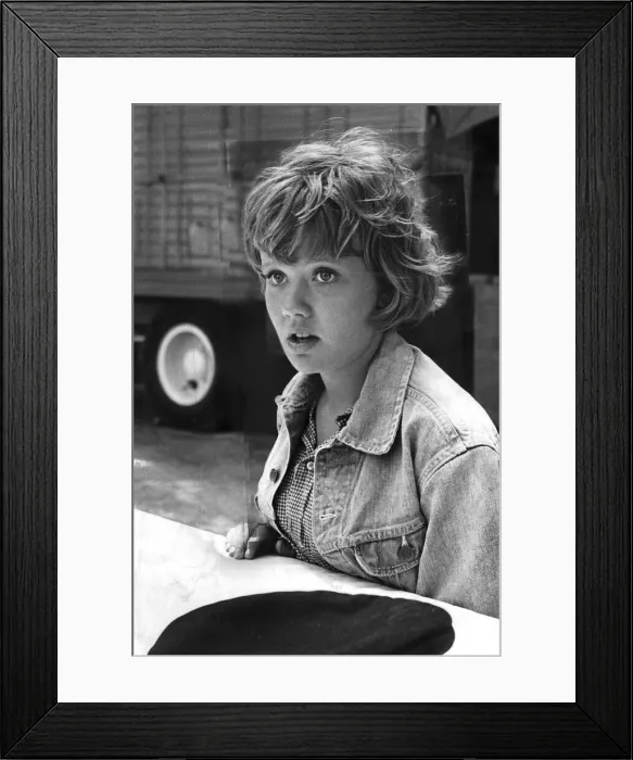 Framed Print : Hayley Mills wearing denim jacket - May 1964 Framed Print : Hayley Mills wearing denim jacket - May 1964