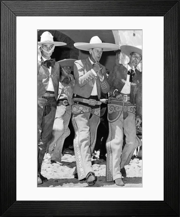 Framed Print : Duke Of Edinburgh wearing an outfit whilst on tour in Mexico on 9th December 1964