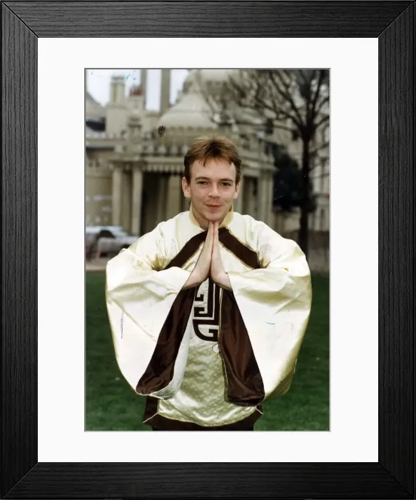 Framed Print : ADAM WOODYATT DRESSED AS ALADIN - 16 / 03 / 1995 Framed Print : ADAM WOODYATT DRESSED AS ALADIN - 16 / 03 / 1995