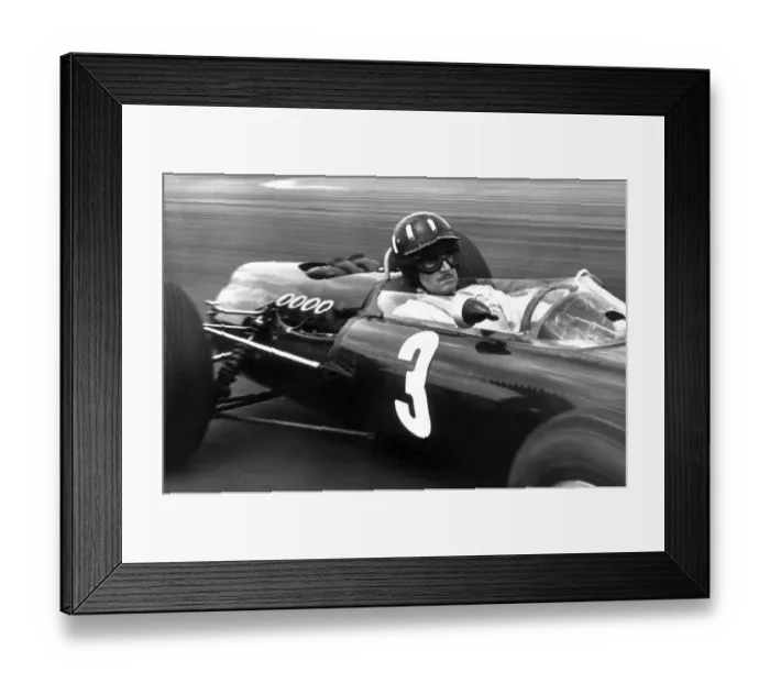 Framed Print : Graham Hill with Brabham in May 1965 Framed Print : Graham Hill with Brabham in May 1965