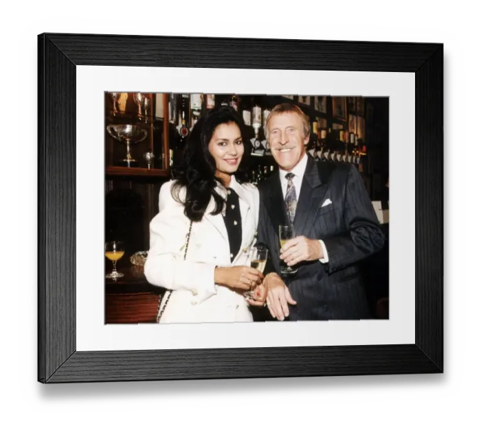 Framed Print : BRUCE FORSYTH WITH HIS WIFE WINELIA - 01  /  01  /  1993