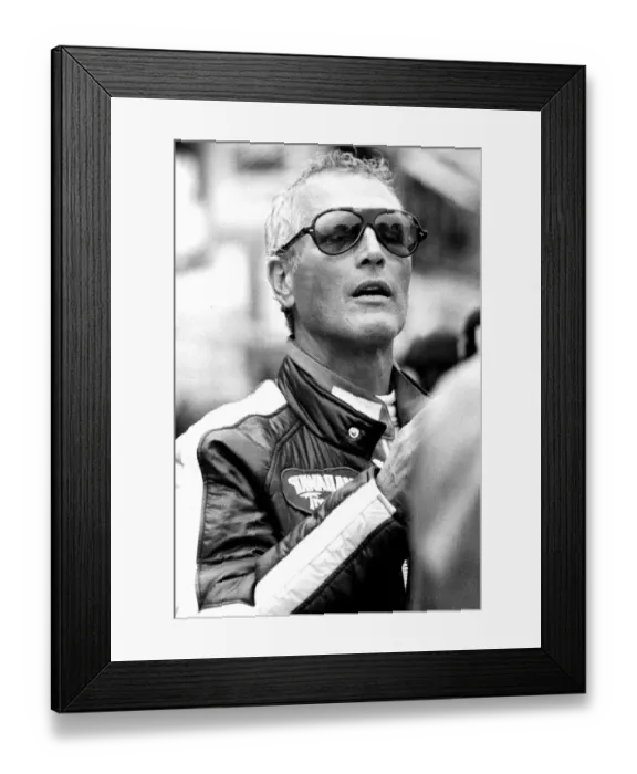 Framed Print : Paul Newman in the pits during the 4 hours race at Le Mans - June 1979 11  /  06  /  1979